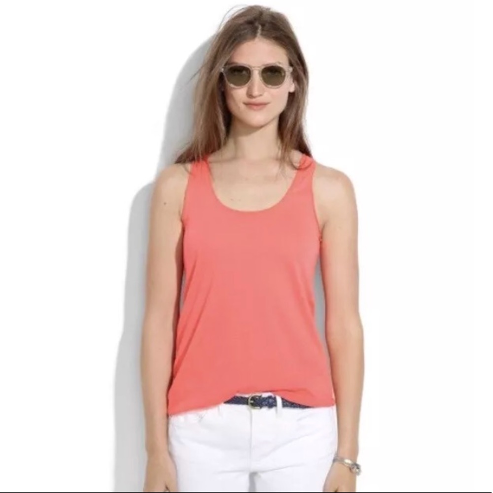Madewell Racerback tank pink fuschia medium